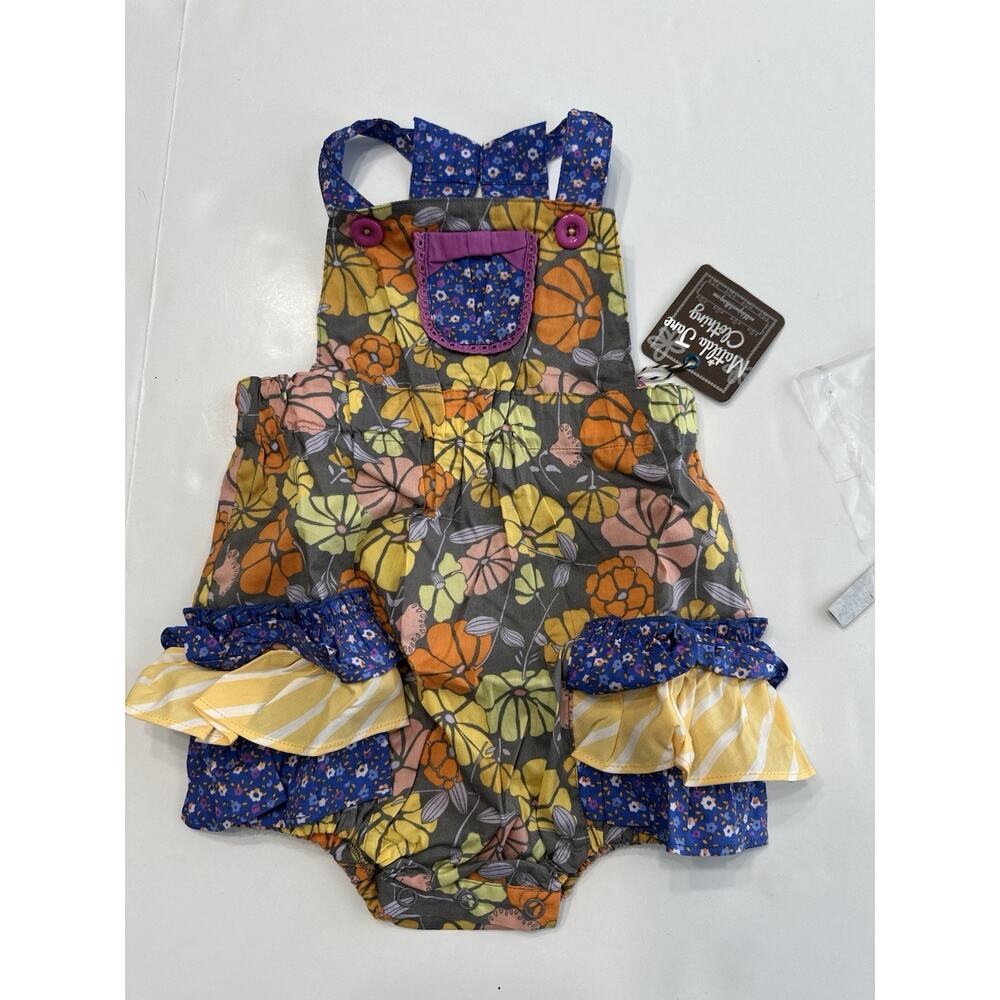 Matilda Jane Adventure Begins Marco Polo Girls Baby 18-24 Months Romper NWT